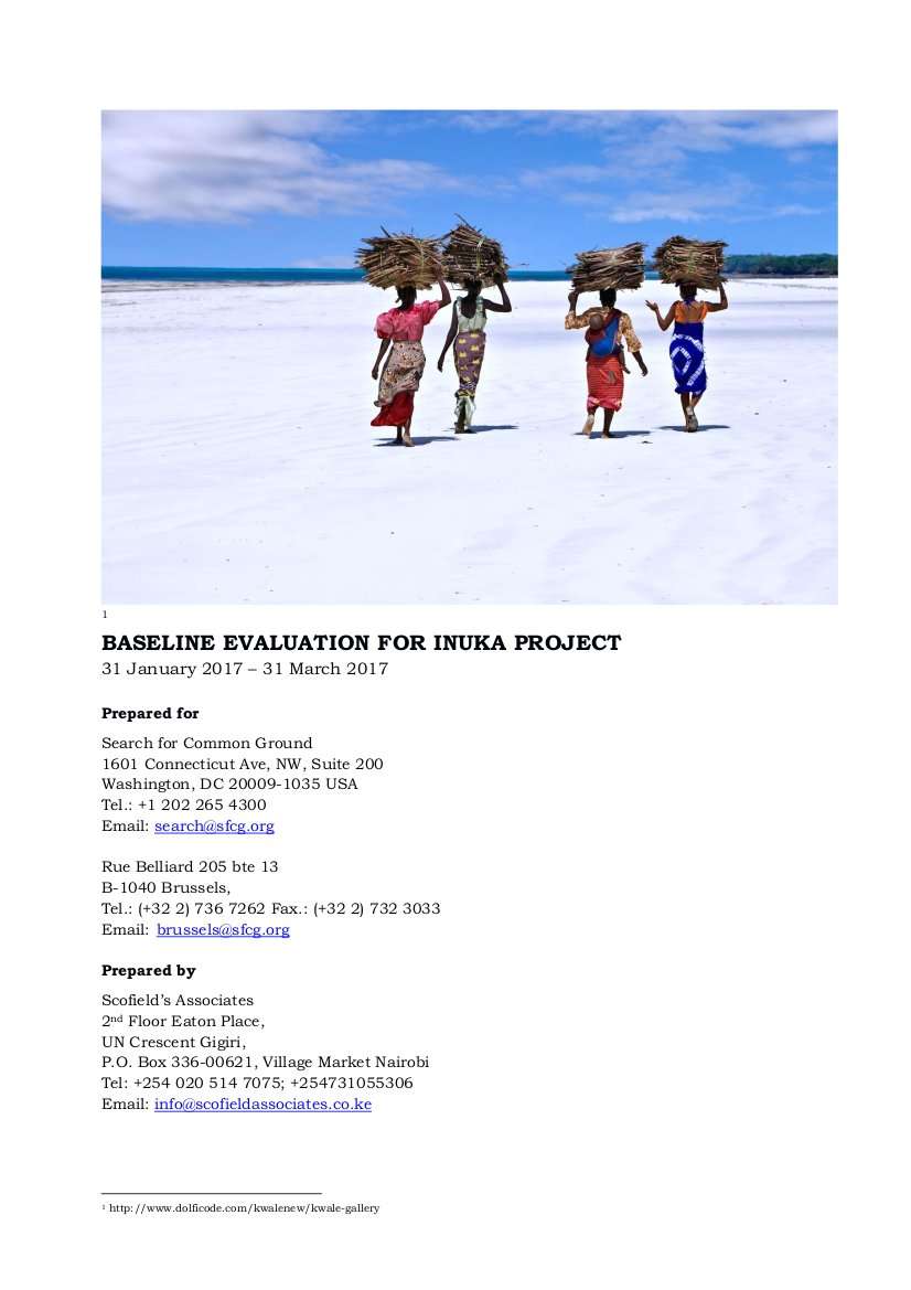Inuka baseline study cover